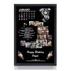 A Perfect Gifter Moon Shape Personalised Photo Collage Frame, Black - Birthday