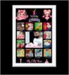 Personalized Baby First Year Photo Collage Wall Frames  With Laminated